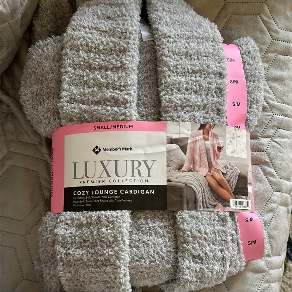 Gray Cozy Lounge Cardigan